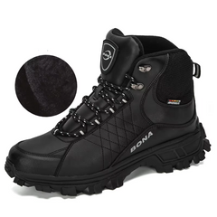 Men's plush-lined leather ankle hiking boot – image 5