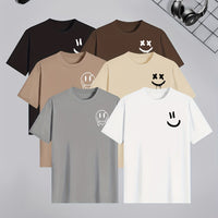 Men’s 6-Pack Happy Face T-Shirts – Summer Casual Comfort by Snagg A Shirt