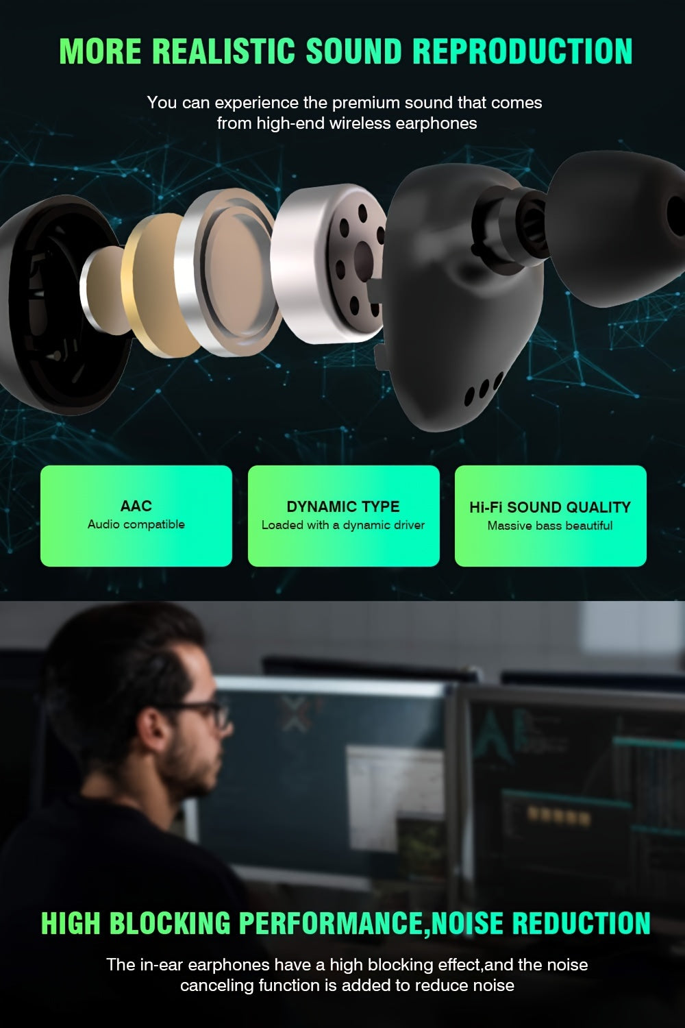 Wireless 5.3 Earbuds | In-Ear Headphones with Charging Case (200H Playtime) by Snagg An EarBud