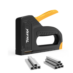 Manual Staple Gun for Wood – Light Duty Upholstery Stapler with 1200 JT21 Staples