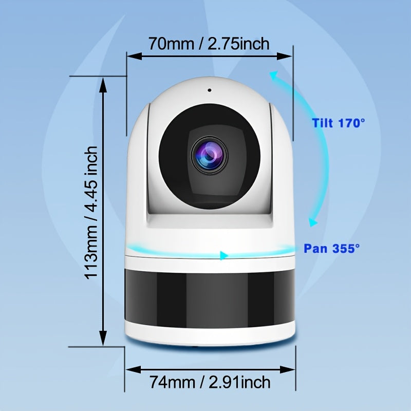 1080P WiFi Security Camera Monitoring with Motion Tracking by Snagg An Indoor Camera