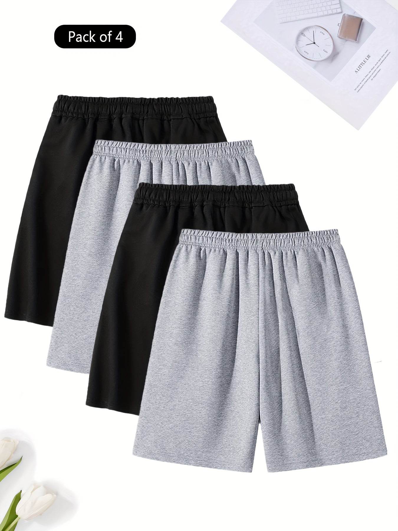 4pcs Men’s Summer Athletic Shorts - SnaggIt