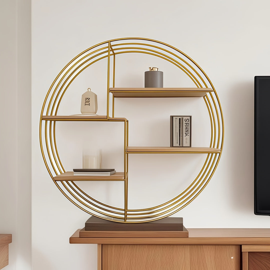 4 Tier Round Metal Wall Shelf by Snagg A Wall Planter