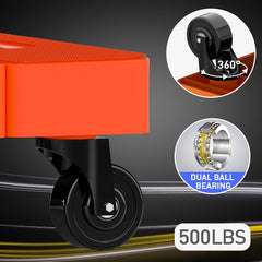 500LB Folding Hand Truck – Heavy Duty Luggage Cart with 6 Wheels & Elastic Ropes - General Tools