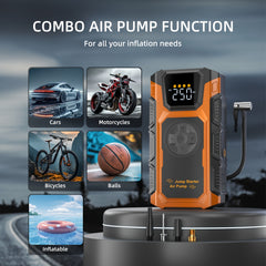 6000A Car Jump Starter with Air Compressor by Snagg A Jump Starter