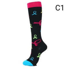 Unisex Compression Socks 20–30 mmHg Graduated Support for Nurses, Runners & Travel
