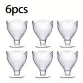Petal Shaped Glass Ice Cream Cups For Parties And Weddings by Snagg A Cup