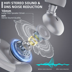 Wireless 5.3 Earbuds – 78H Playtime with LED Display by Snagg An EarBud