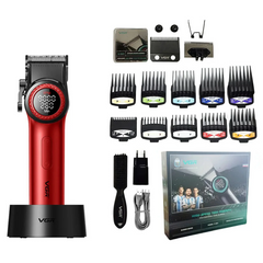Professional 21 Speed Master Clipper – 4600mAh High-Capacity System with DLC "Flx" Blades & Charging Base