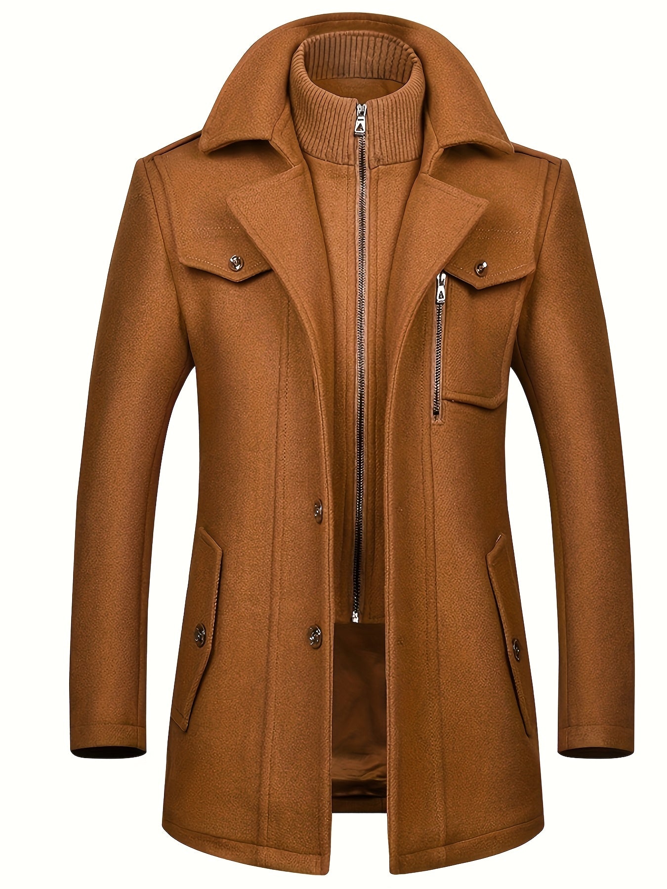 Men’s Autumn/Winter Double-Breasted Tweed Coat by Snagg A Coat