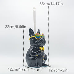 Resin Dog Sculpture Toilet Brush Holder by Snagg A Toilet Brush