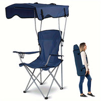 Heavy-Duty Portable Folding Chair with Canopy Shade by Snagg A Chair
