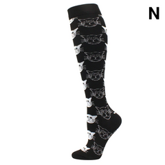 Unisex Compression Socks 20–30 mmHg Graduated Support for Nurses, Runners & Travel