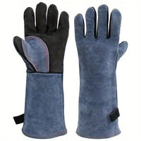 4 x Pair Genuine Leather Welding Gloves - SnaggIt