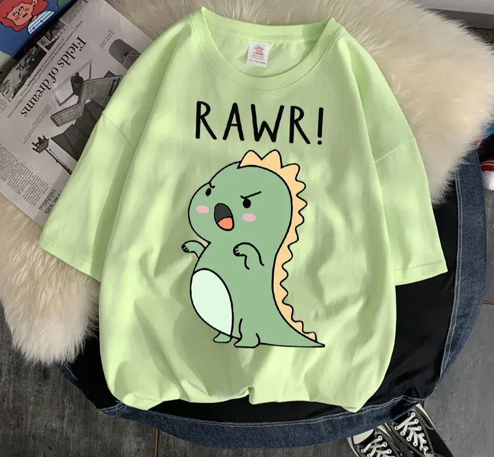 " Rawr! Dinosaur" Tee Soft Everyday Streetwear T - SnaggIt