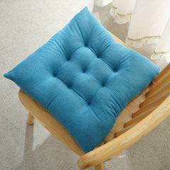 Classic Washable Polyester Chair Pads with Ties – 4 Pack by Snagg A Cushion