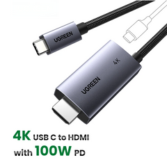 USB C to HDMI 2-in-1 Cable Thunderbolt Compatible (2m Length) by Snagg An HDMI Cable