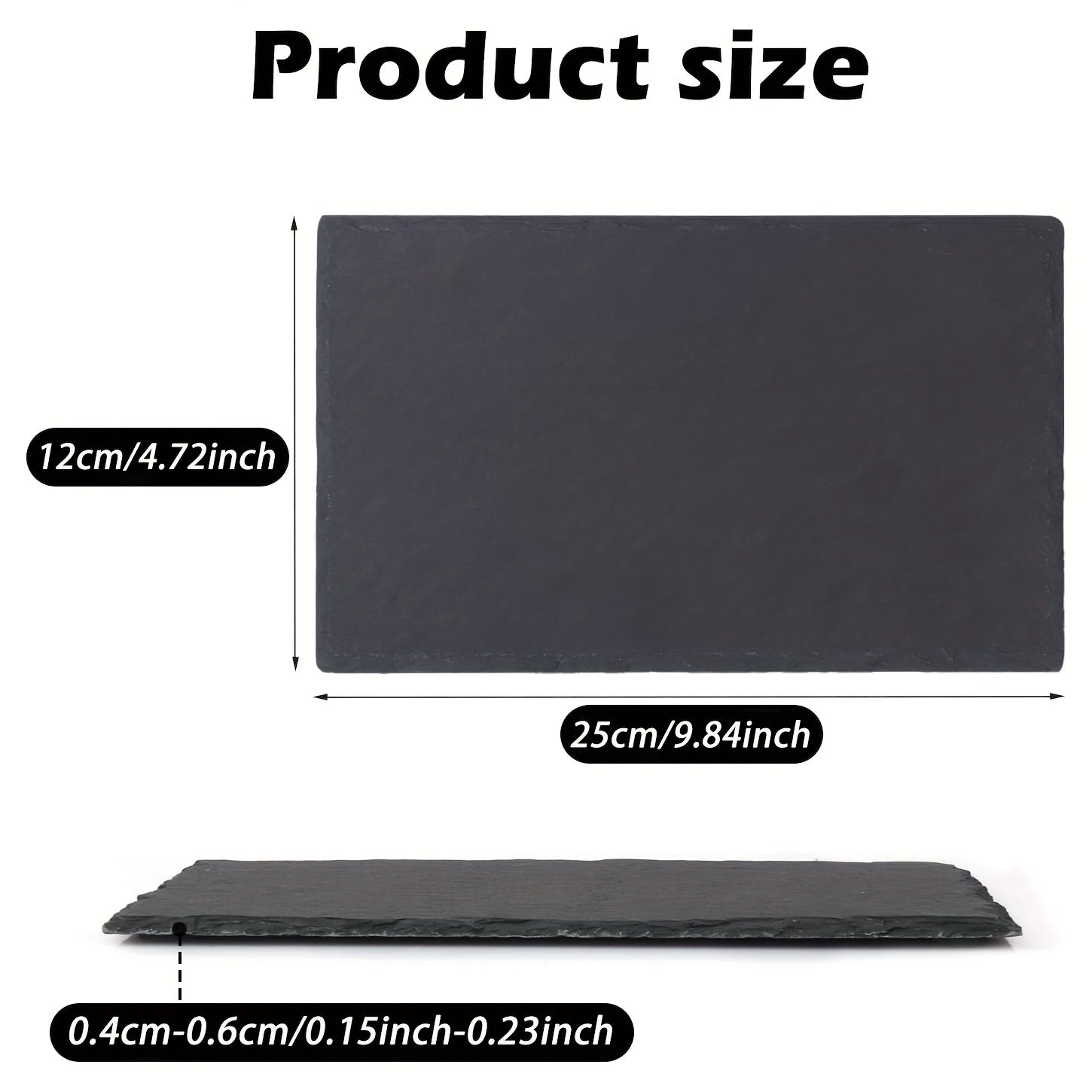 Slate Serving Plates 15Pcs Food Safe For Chefs by Snagg A Plate