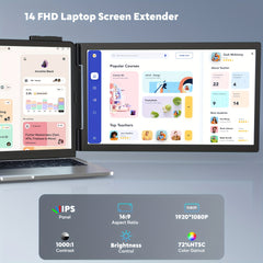 14" FHD 1080P Dual Laptop Screen Extender