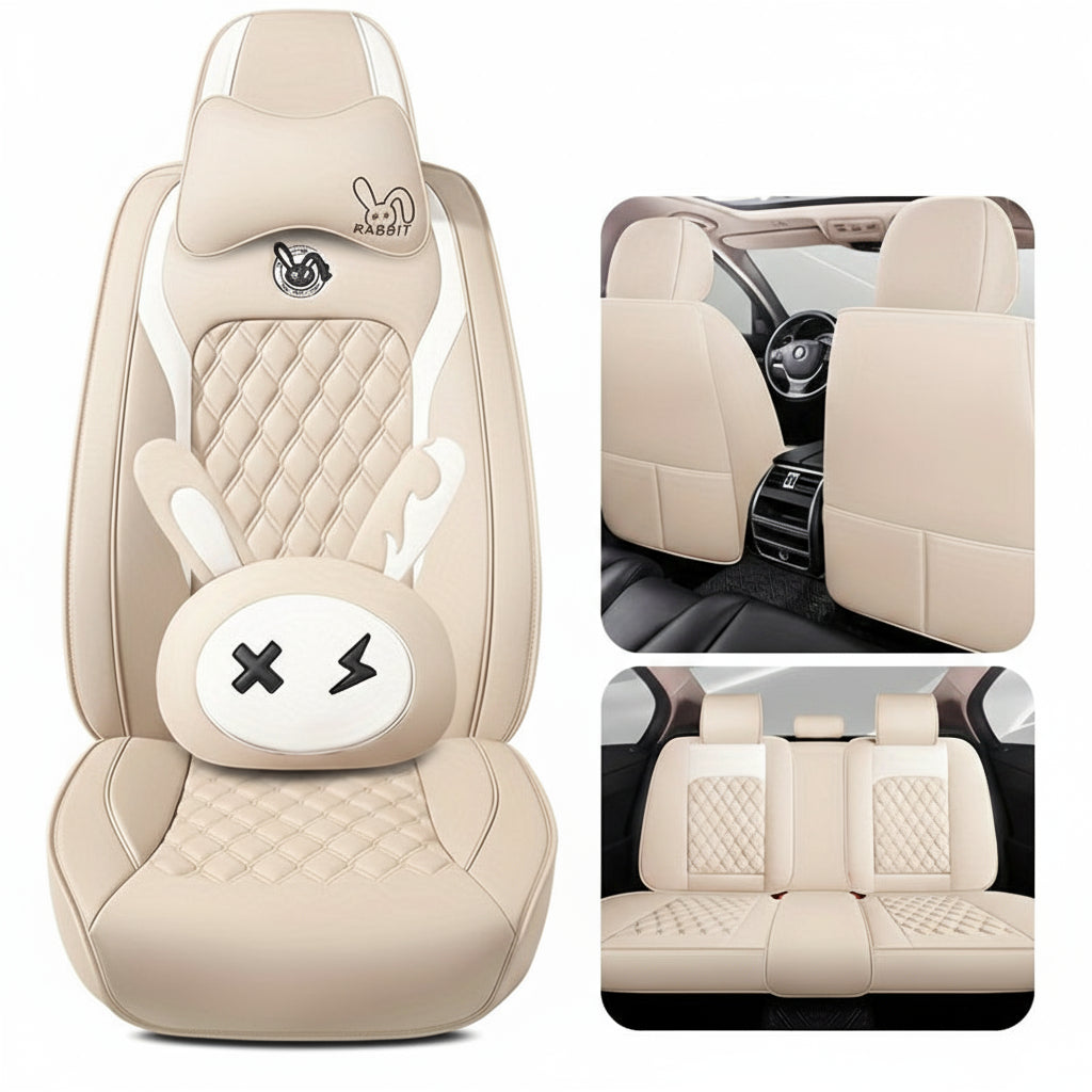 Universal PU Leather Car Seat Cover Set by Snagg A Seat Cover