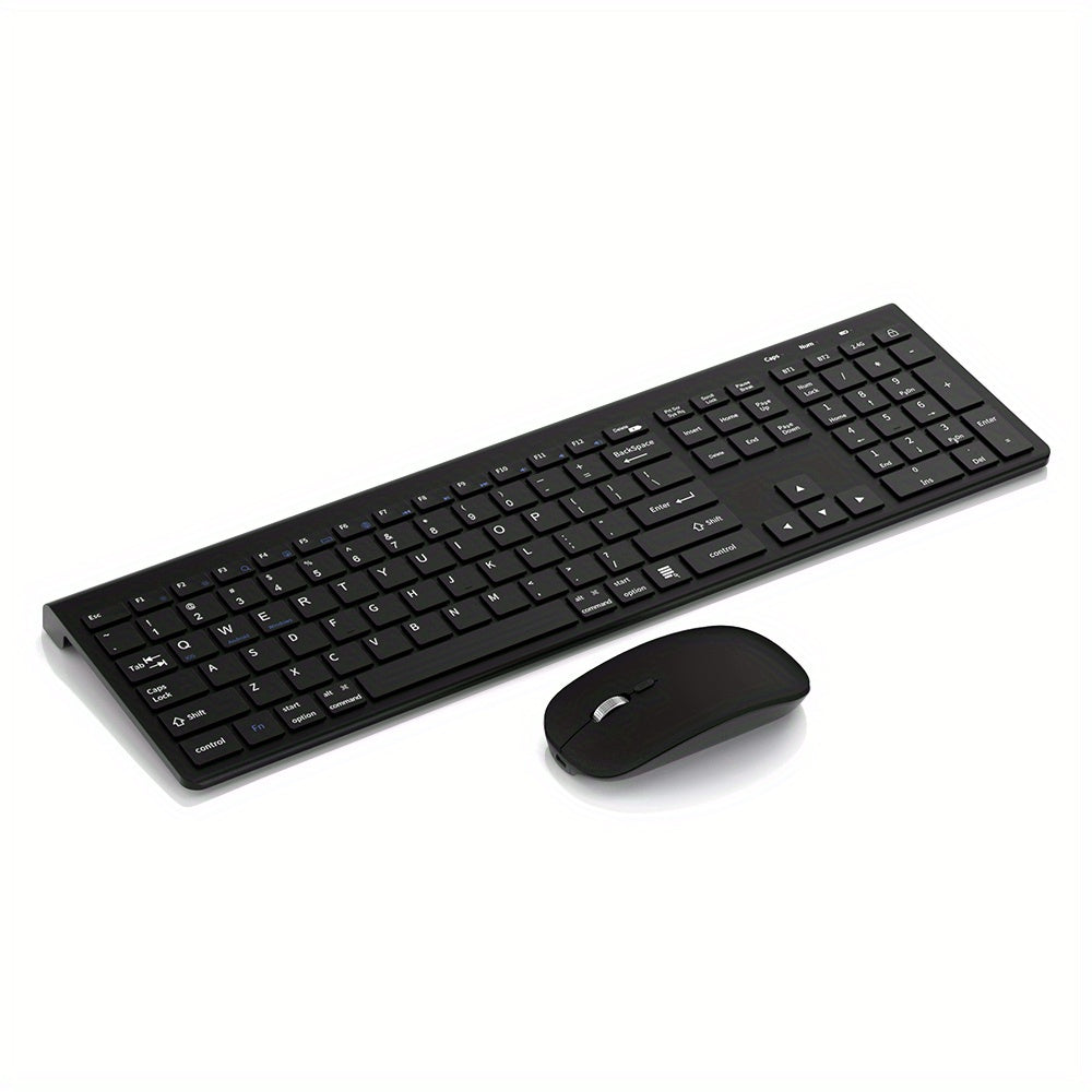 Ultra Thin Wireless Keyboard & Mouse Set Design with Multi Device Bluetooth Connectivity by Snagg A Keyboard