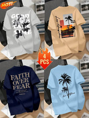 4pcs Men’s Outdoor Sports T-Shirts - SnaggIt