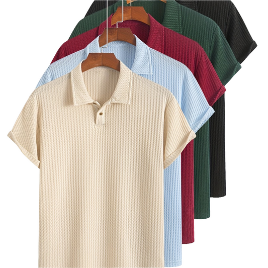 Men’s 5-Pack Summer Casual Sports Polo Shirts
