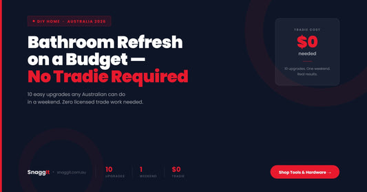 How to Do a Bathroom Refresh on a Budget — No Tradie Required (2026) | Snagg It