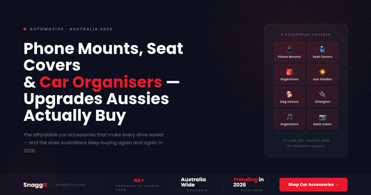 Car Organisers, Phone Mounts & Seat Covers: Affordable Car Upgrades Australians Buy