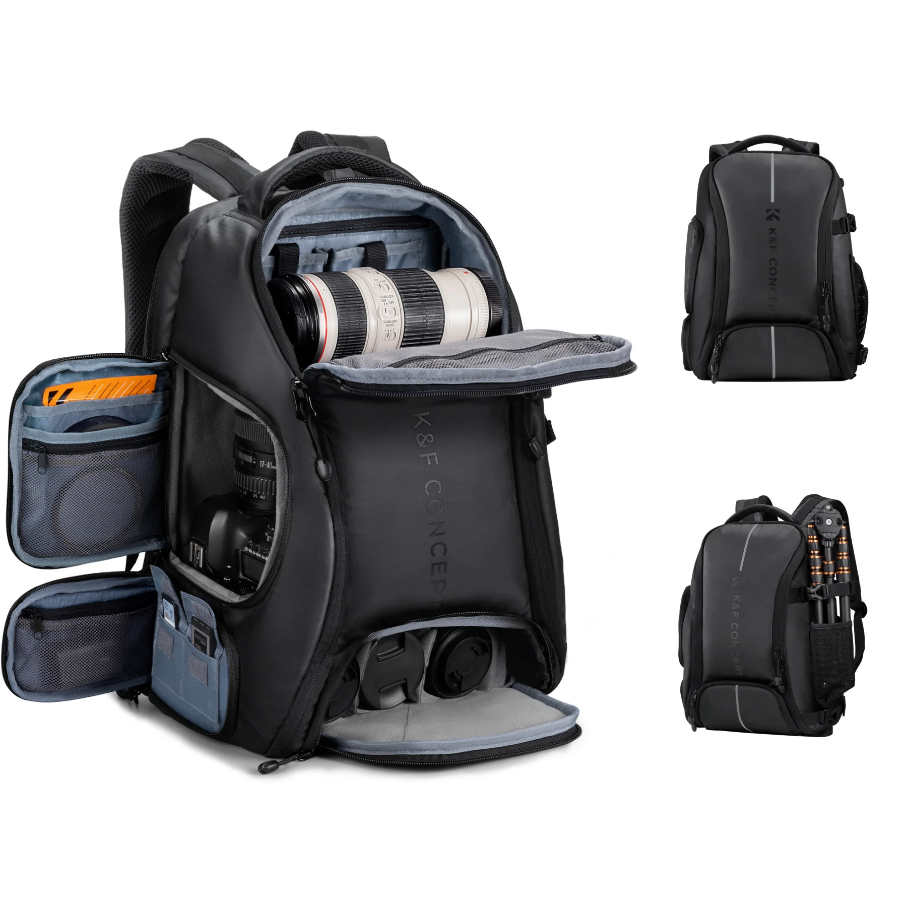 25L Waterproof Camera Backpack with Tripod Strap & Rain Cover – 15" Laptop