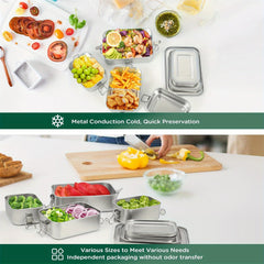 5pcs 850ml Stainless Steel Lunch Box Set by Snagg A Container