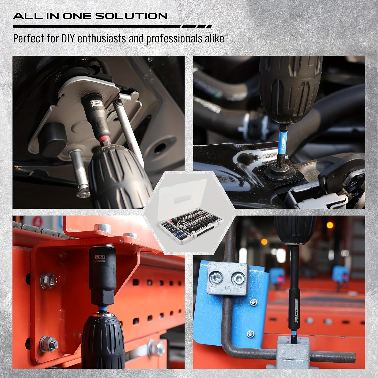 80pcs Magnetic Impact Nut Driver Set