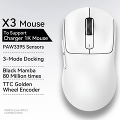 Lightweight Wireless Gaming Mouse Tri-Mode Connectivity for PC & Mac by Snagg A Gaming Mouse