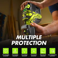 8.0Ah High-Capacity Replacement Battery for Ryobi 18V ONE+ - SnaggIt