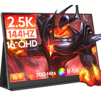 16" Portable Gaming Monitor - 2.5K 144Hz