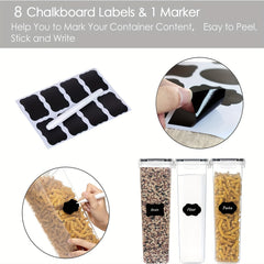 6pcs Airtight Food Storage Containers by Snagg A Container