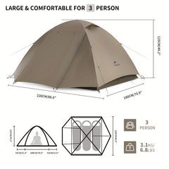 2 to 3 Person Ultralight Hiking Tent by Snagg A Camping Tent