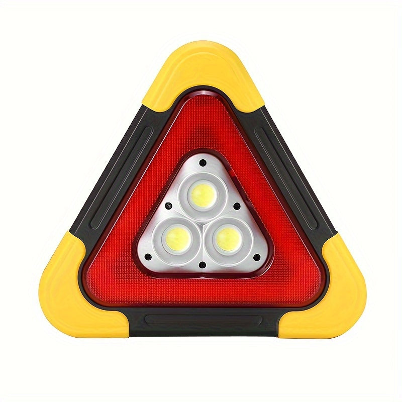 2 Pcs Portable Solar Triangle Warning Light by Snagg A Warning Light