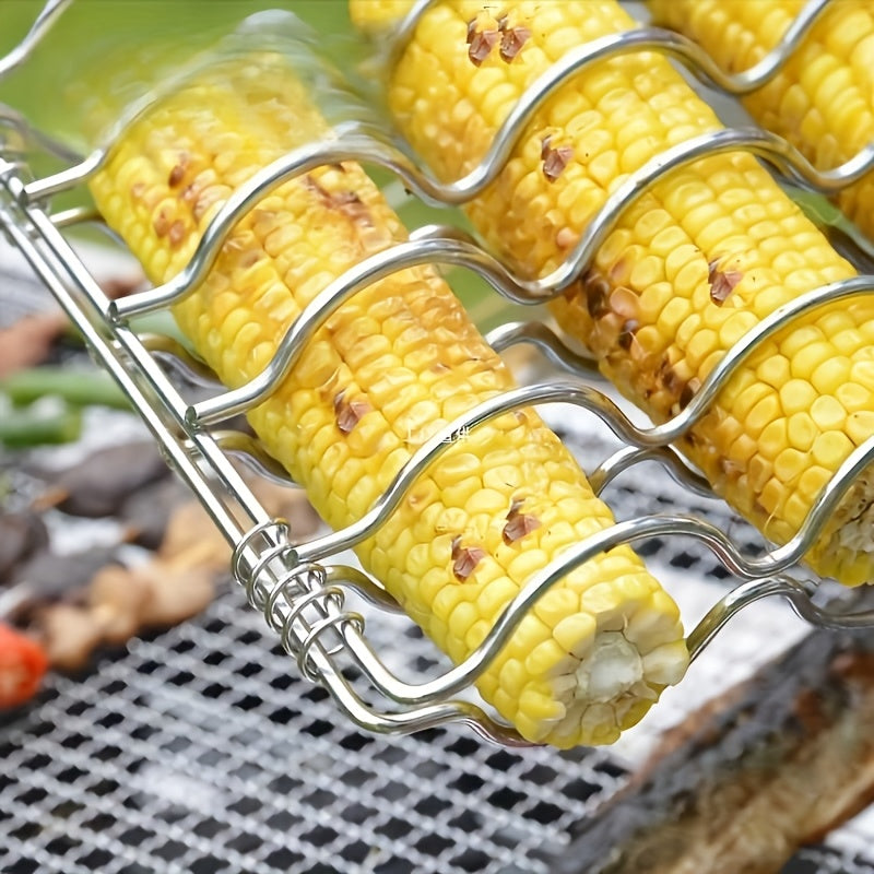 Metal Grill Basket – Corn & Multi Food BBQ Rack by Snagg A Rack
