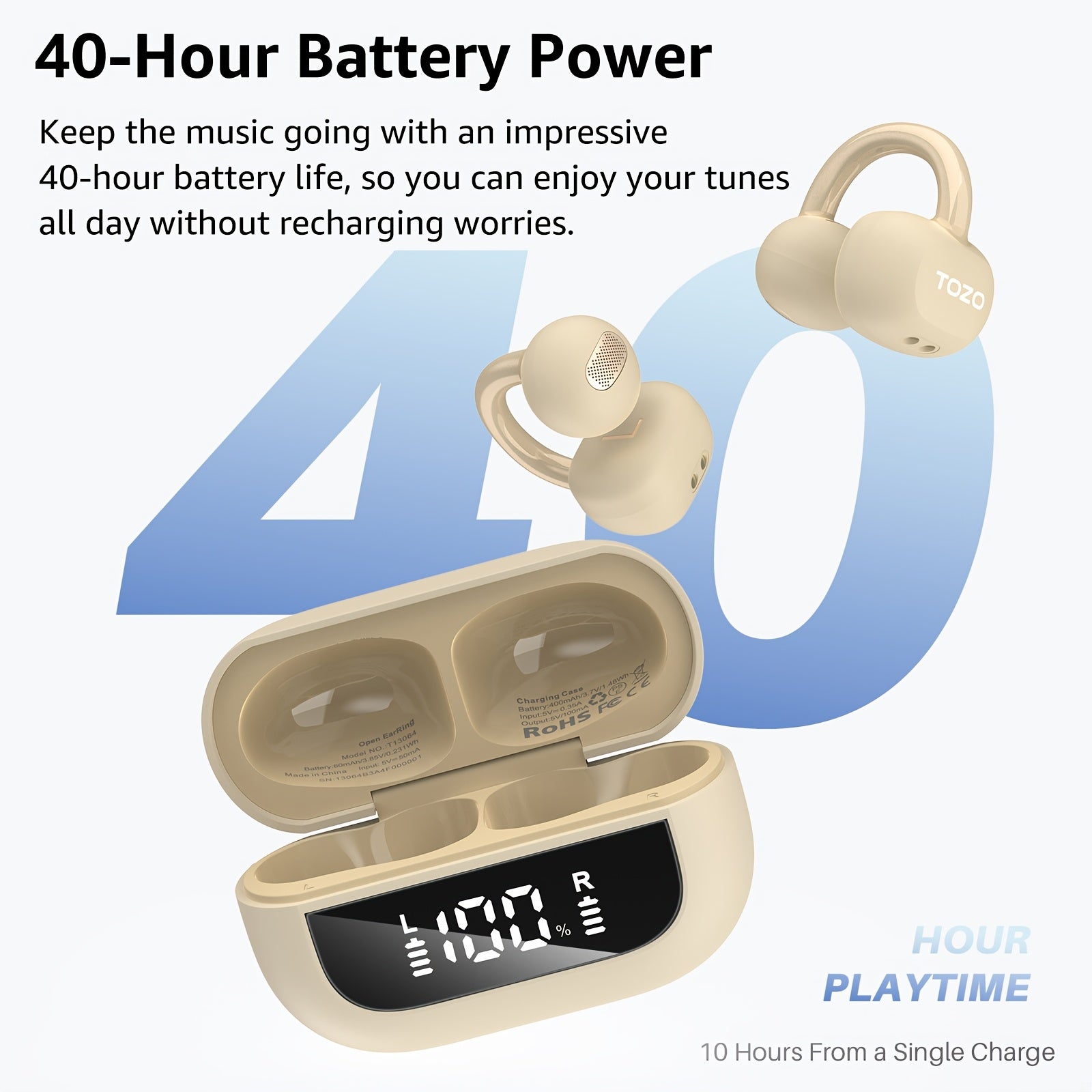 Wireless Open Back EarBuds by Snagg An EarBud