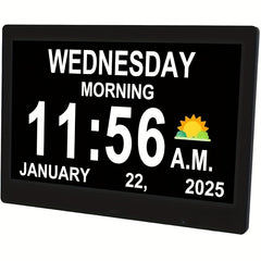 Large Digital Dementia Clock for Seniors by Snagg A Clock