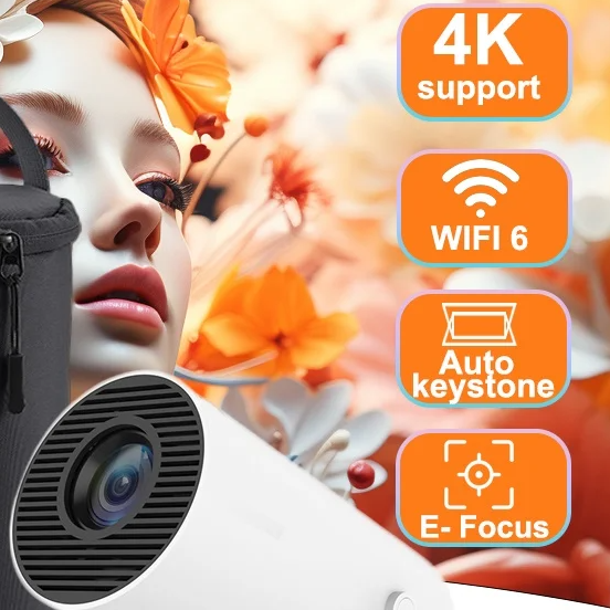 Smart Projector HY300 Plus Android LED Projector with 4K Support by Snagg A Projector