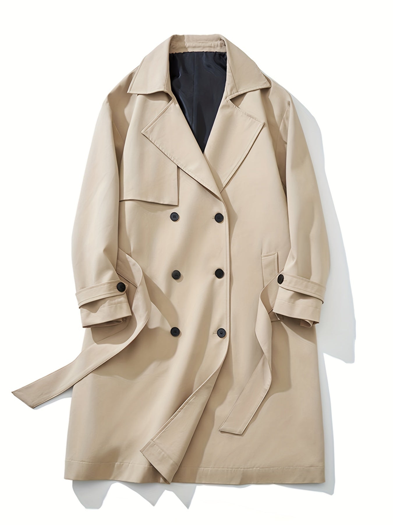 Men’s Solid Overcoat with Lapel & Pockets by Snagg A Coat