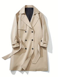 Men’s Solid Overcoat with Lapel & Pockets by Snagg A Coat