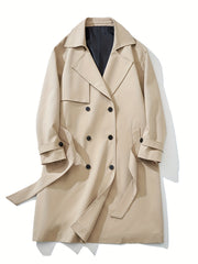 Men’s Solid Overcoat with Lapel & Pockets by Snagg A Coat