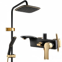 Vintage Gold & Black Shower System by Snagg A Shower Head