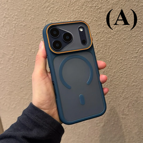 Matte MagSafe Translucent Frosted Shockproof Case – for iPhone 16 Series - A - Navyblue / Pro Max - Phone Cases & Covers