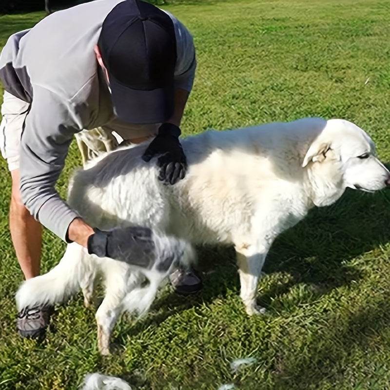 3x Pair Pet Grooming Gloves - SnaggIt