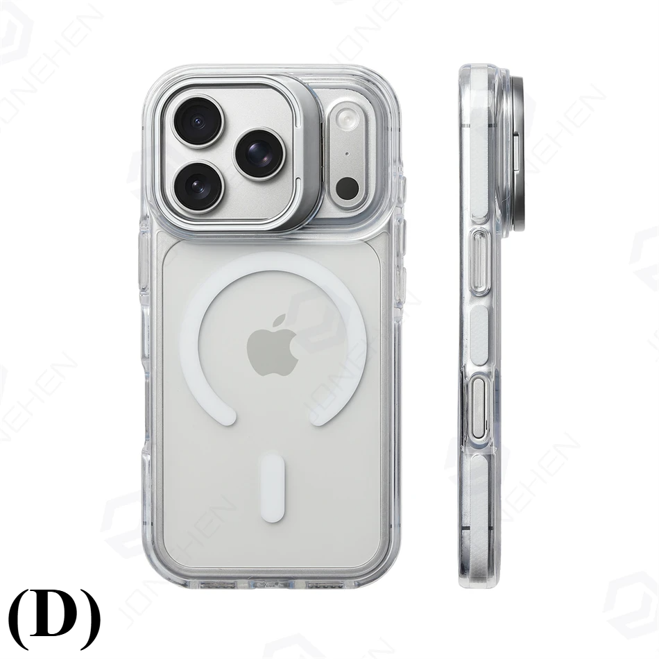 Ultra Slim Magnetic Shockproof Case – for iPhone 15 Series - D - White / Pro Max - Phone Cases & Covers
