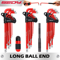 30-Piece Long Arm Hex & Torx Key Wrench Set
